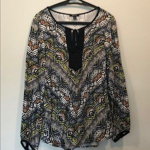 Long sleeve top multi color and design